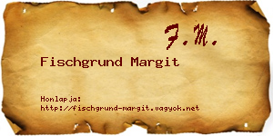 Fischgrund Margit névjegykártya